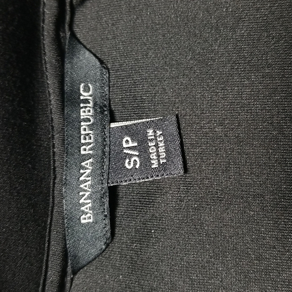 Banana Republic Women's Sweatshirt Size S Petite Scuba-Knit Side-Zip Black - Picture 5 of 7